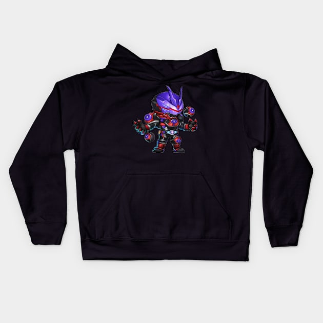 kamen rider Kids Hoodie by mprokolo corgi